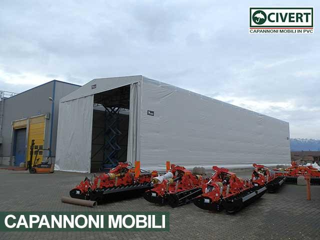 Capannone mobile tunnel pvc Civert