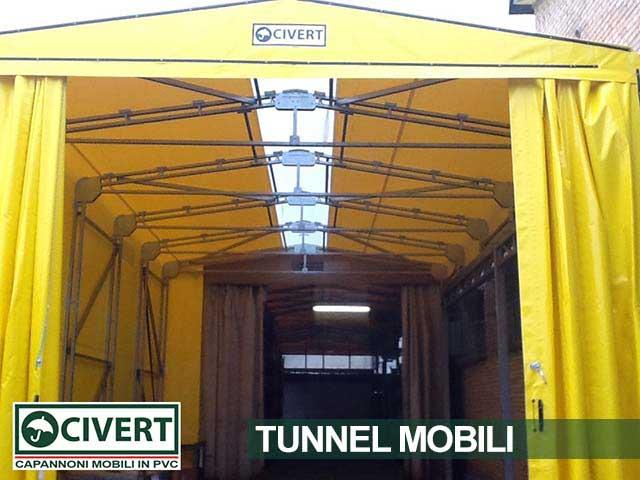 Copertura bside tunnel mobile Civert per Al.Fer srl