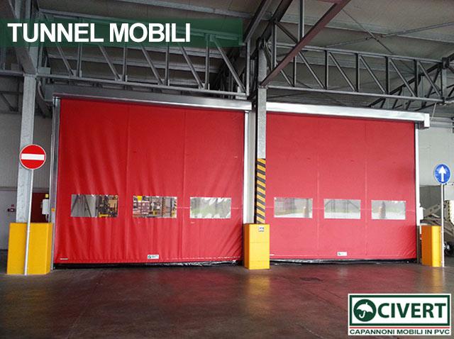 Tunnel di collegamento in pvc bussola Civert per Coca-Cola