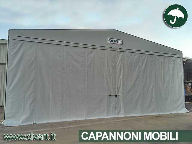 Copertura capannone mobile indipendente only Civert per Minimold spa