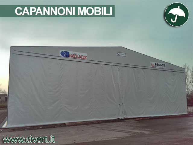 Capannone copertura mobile Civert