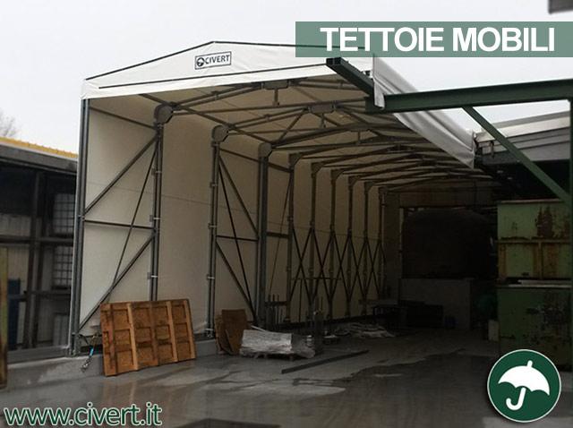 Tettoia mobile con copertura in pvc Civert