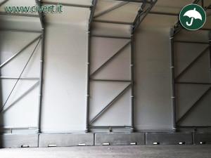 Coperture mobili: cordoli di coperture pvc per noleggio