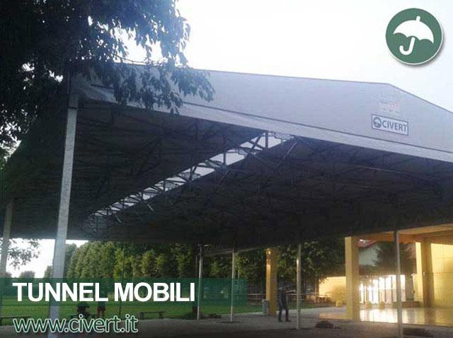 Tunnel mobile in pvc ignifugo