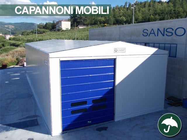 Capannone mobile in pvc indipendente Only con porta rapida