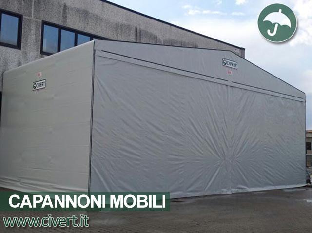 Capannone mobile frontale in pvc Civert