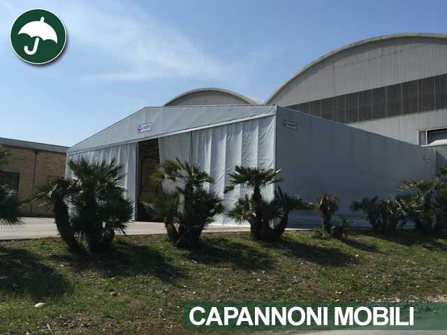 Capannone mobile tunnel Civert per Top Fondi Spa