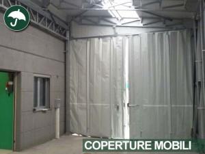 coperture mobili industriali in pvc in Piemonte: vista interna