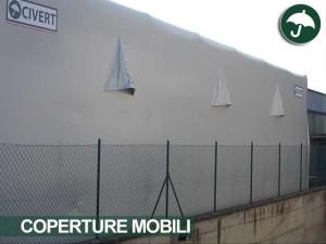 coperture mobili laterali in pvc in Toscana per il settore meccanica di precisione