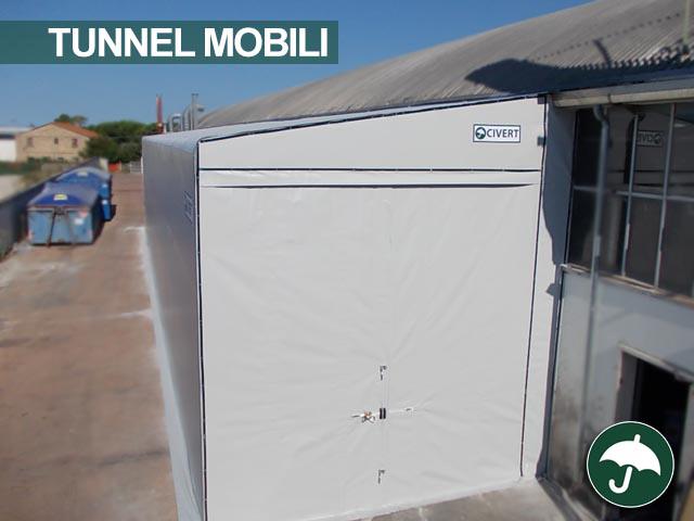 Tunnel mobile laterale monopendenza modello Monoside Civert