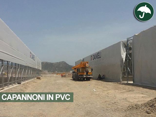 Installazione 4 capannoni in pvc Civert in Algeria