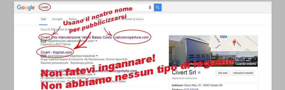 Ricerca adwords concorrenti Civert