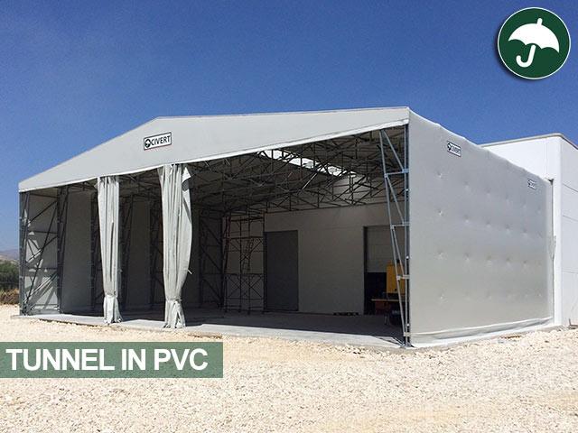 Tunnel frontale in pvc modello Long Civert