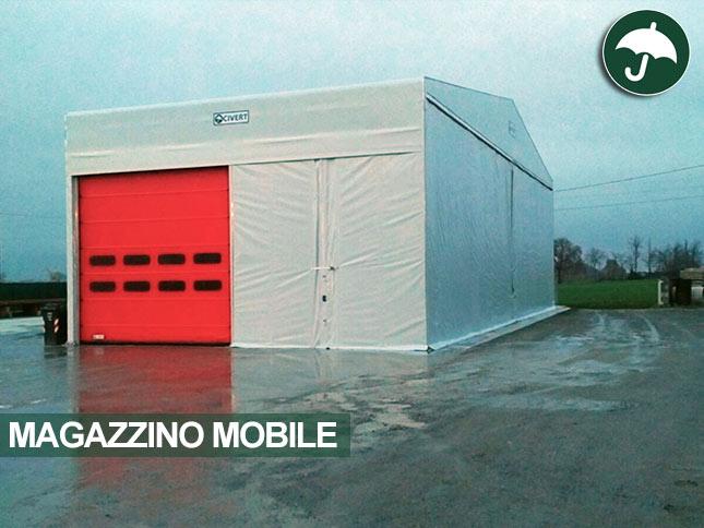 Magazzino mobile modello Biroof con porta ad avvolgimento rapido Civert