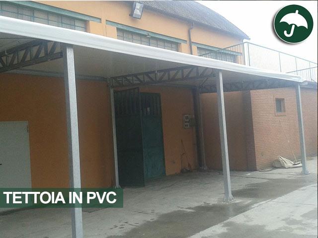 Tettoia monopendenza in pvc Civert