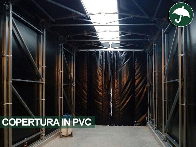 copertura in pvc vista interna