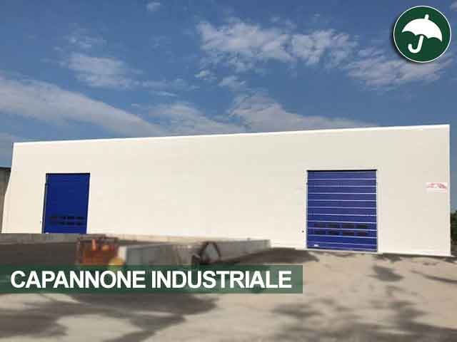 Tunnel in pvc capannone industriale frontale Civert