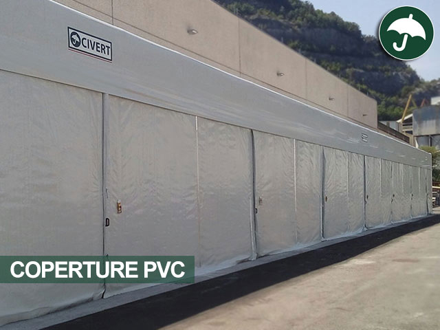 Coperture industriali pvc: capannoni mobili, tunnel e tettoie in telo Coperture in pvc per tettoie