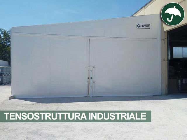 Tensostruttura industriale monopendenza Civert