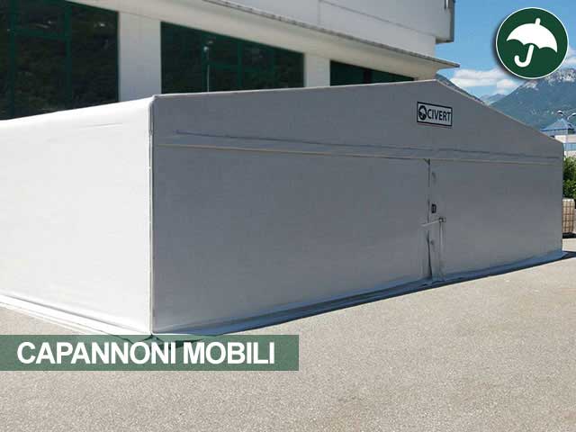 Capannone mobile in pvc modello Long Civert