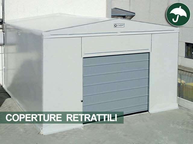 Copertura retrattile modello Long Civert con porta rapida BMP modello PACK