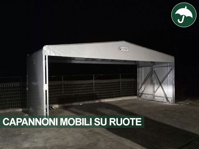 Capannone mobile su ruote indipendente Only Civert