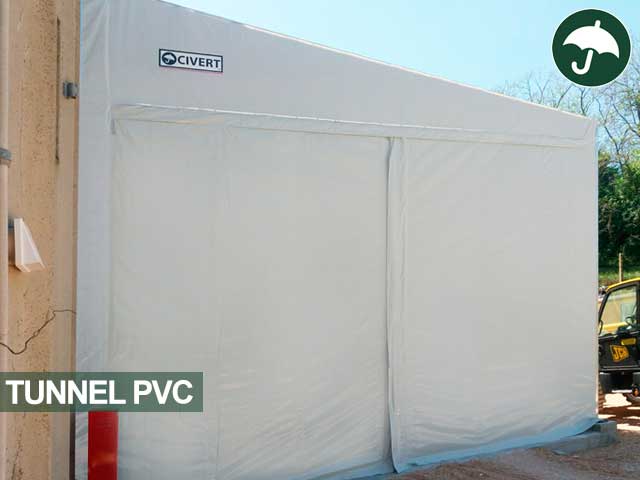 Tunnel in pvc modello Monoside Civert