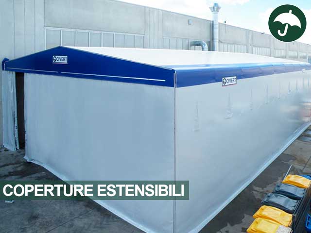 Copertura estensibile in pvc modello Biside Civert