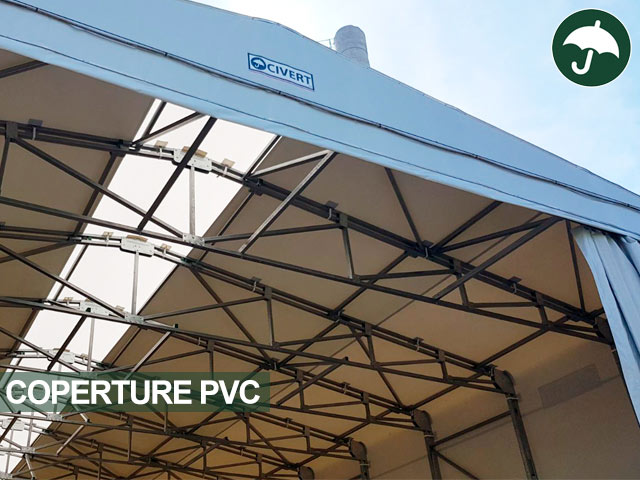 Coperture pvc civert per azienda agricola di tresigallo (ferrara) Coperture in pvc trasparente per tettoie