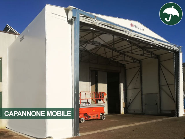 Capannone mobile frontale modello Long Civert