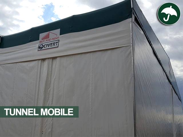 Galleria immagini di un capannone mobile e retrattile della Civert