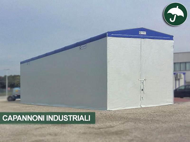 Capannone smontabile o copertura industriale mobile