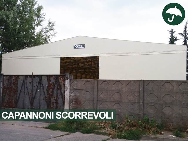 Galleria immagini dei capannoni scorrevoli in pvc della Civert per applicazioni industriali