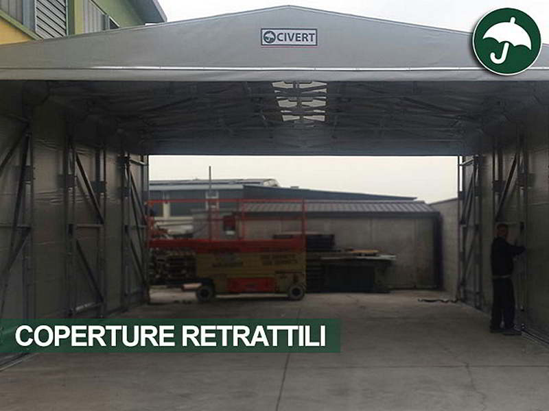 Tunnel Mobili In Pvc Retrattili Per Coperture Temporanee