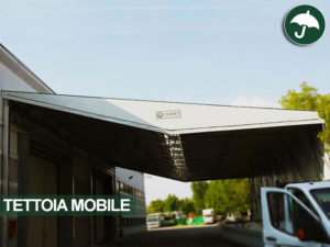 Tettoia mobile copertura monopendenza Monoside Civert