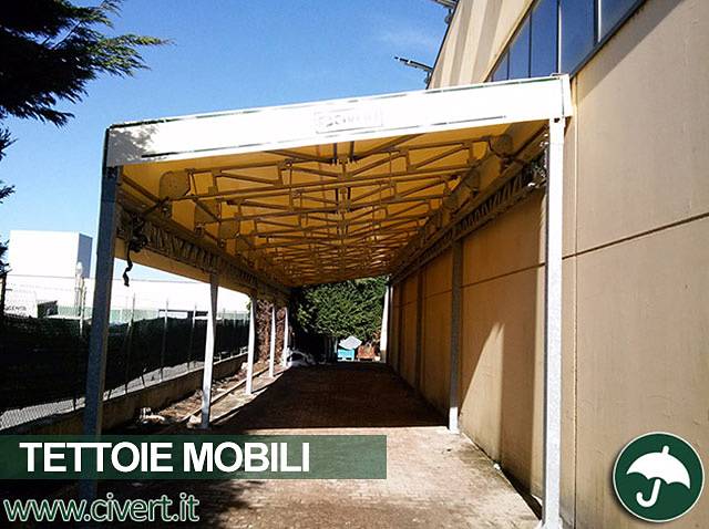 Tettoia industriale in pvc