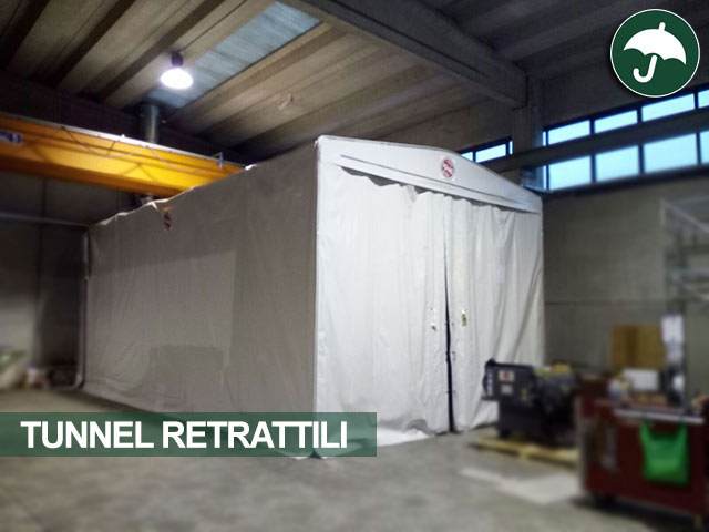 Galleria immagini dei capannoni scorrevoli in pvc della Civert per applicazioni industriali