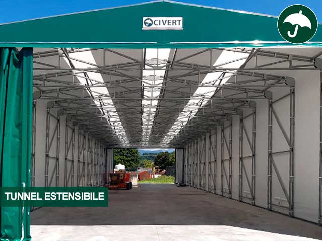 tunnel estensibile pvc