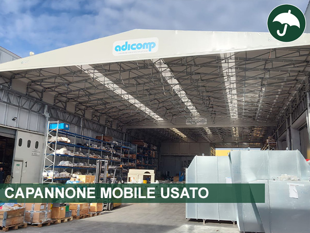 Capannone mobile in PVC usato