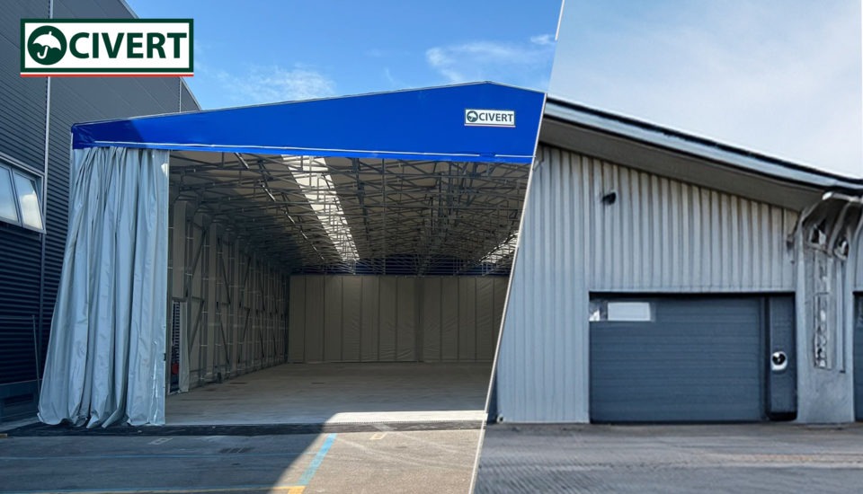 Confronto tra un capannone mobile in PVC e un capannone prefabbricato in cemento